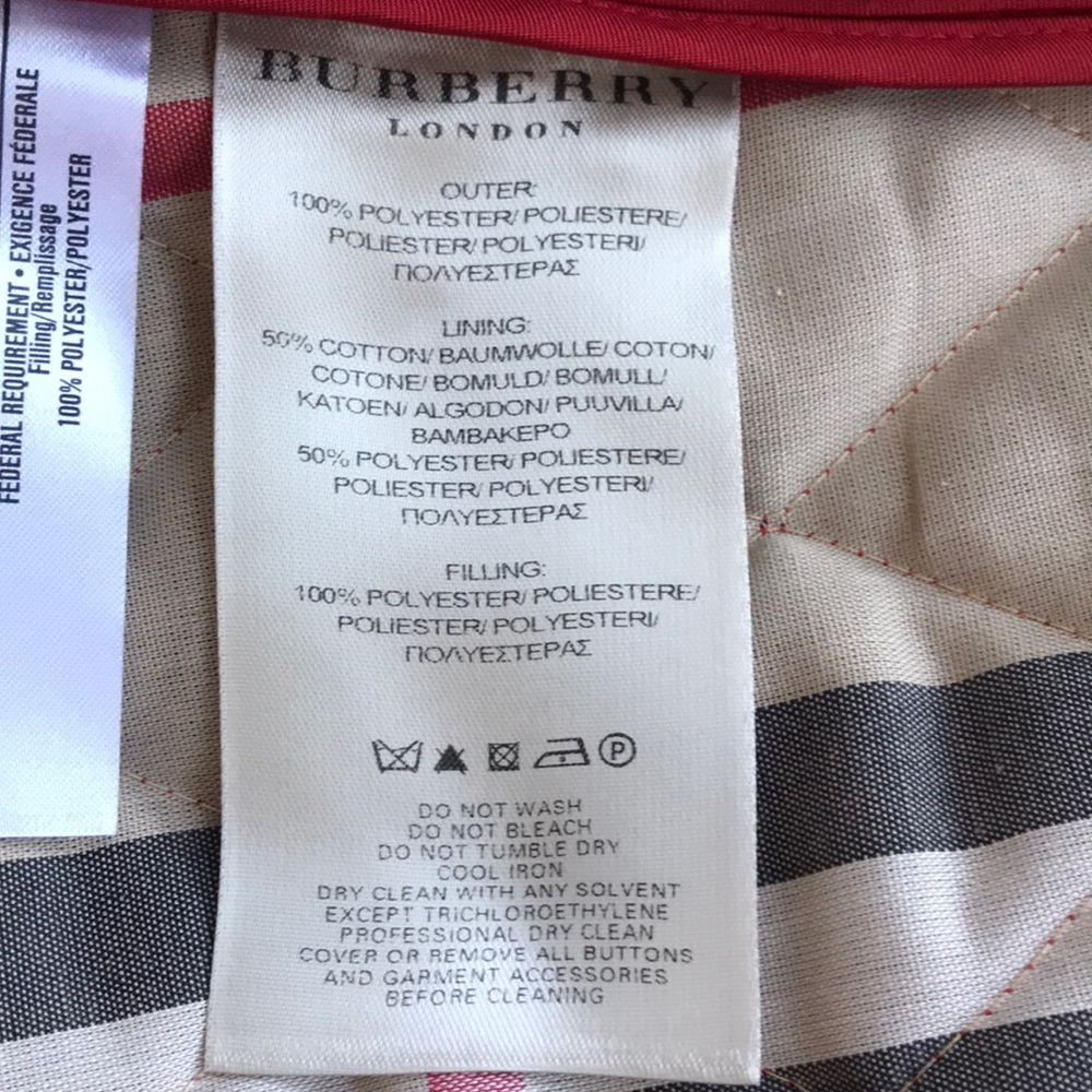 Burberry Red Diamond Quilted Jacket - Picture 8 of 11